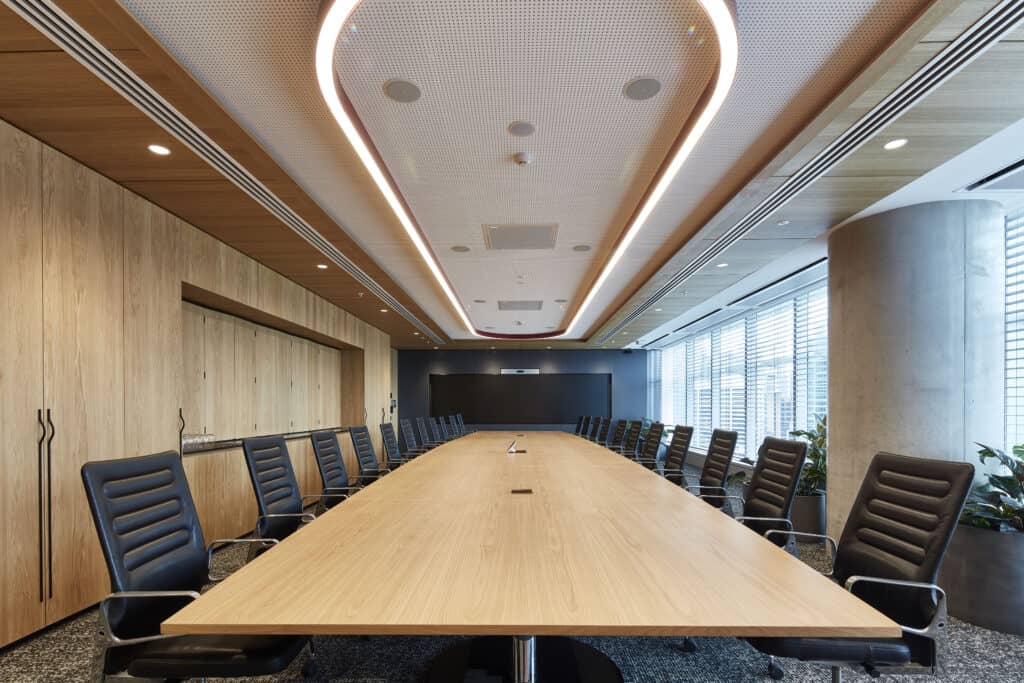 Modern Boardroom Audio Visual System